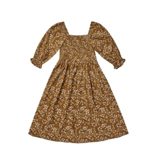[Rylee and Cru FW22] Adelaide Dress - Harvest / 브라운 아델레이드 드레스 (라일리앤크루 FW2022)
