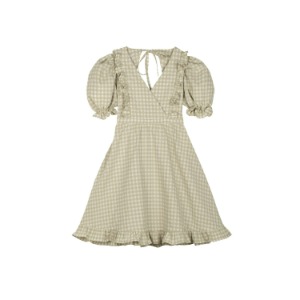 (10Y) [Mipounet 23SS] 미포넷 CAROLINE VICHY DRESS / 캐롤라인 비쉬 드레스