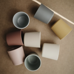 [mushie] Round Dinnerware cup, Set of 2 / 디너웨어 컵 1 세트 (2개) 4Colors