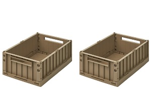 [LIEWOOD] Weston Storage Box -MEDIUM 2Pack ( OAT ) 수납케이스