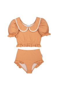 (4, 6y) [MIPOUNET ] CATALINA COLLARED SWIMSUIT - PEACH