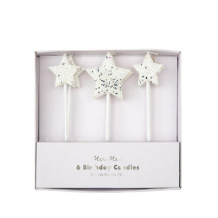 MeriMeri 메리메리 - Silver Glitter Star Candles